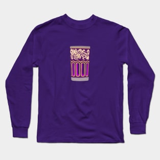 Purple Moroccan Tea Cup - ATAY Cup - Traditional Moroccan Tea Cup Long Sleeve T-Shirt